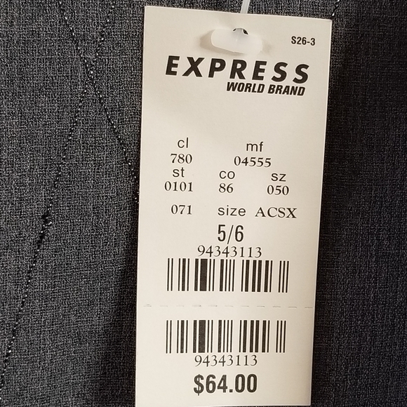 New EXPRESS Spaghetti Strap Dress - Gray Glitz - Picture 8 of 11